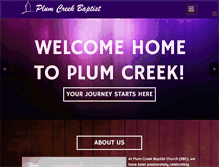 Tablet Screenshot of plumcreekbaptist.com